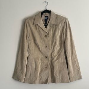 Vintage Gap Khaki Tan Suede Jacket